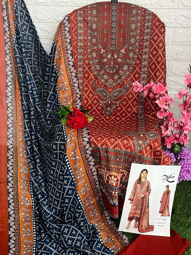 Zafira Vol 3 By Hala Lawn Cotton Pakistani Suit Catalog